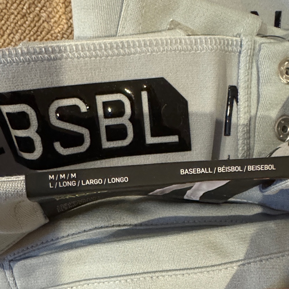 Nike Vapor Pro Light Gray Baseball Pants - Picture 5 of 7
